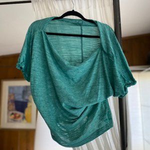 Free People Green/Blue TOP